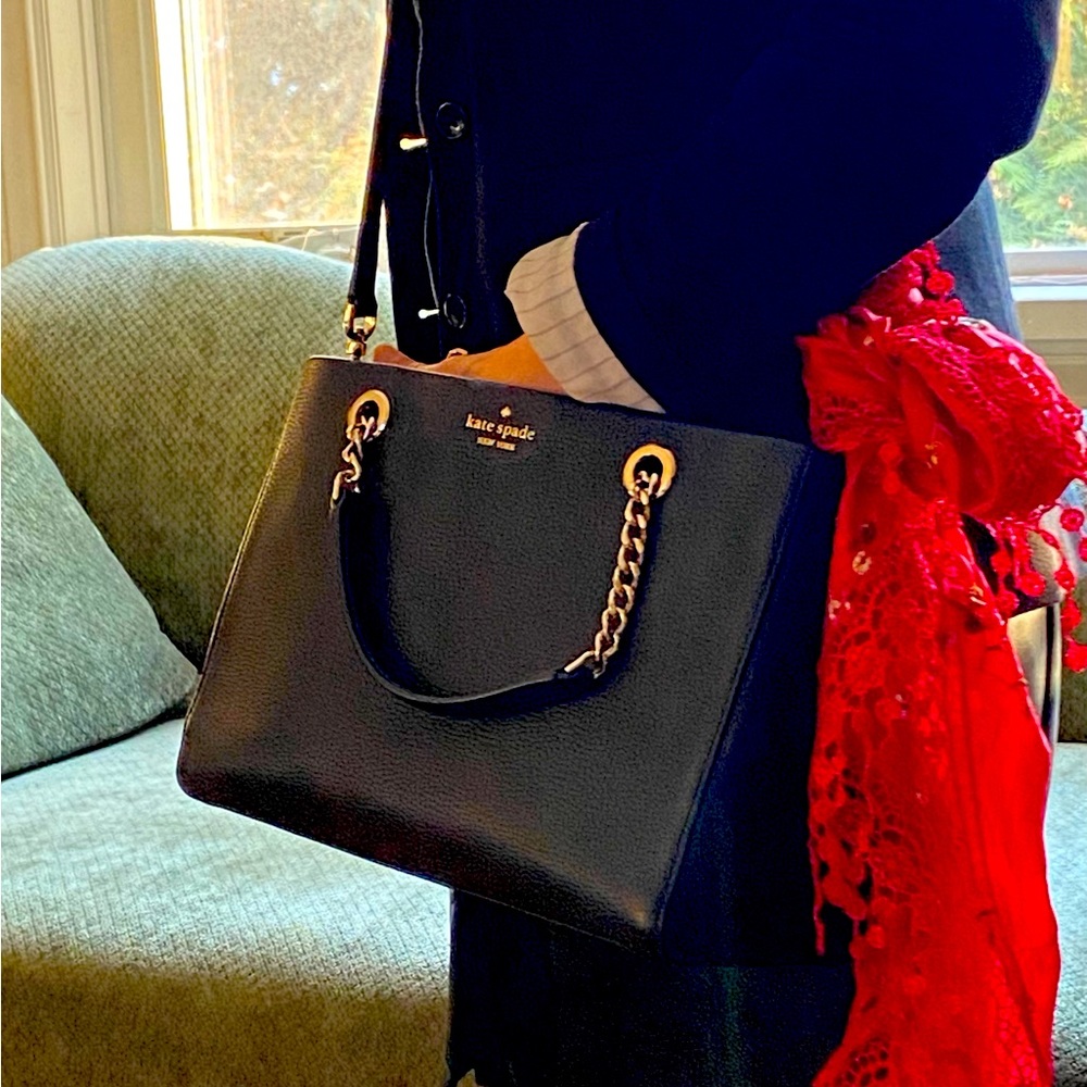Kate Spade Black Pebbled Leather Crossbody